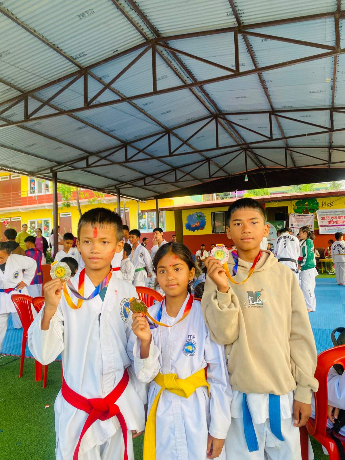 Students Shine at Lalitpur Junior Taekwondo Championship 2083